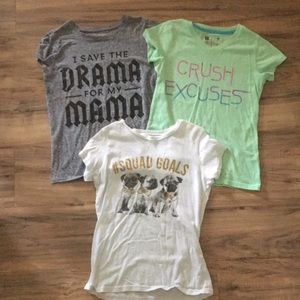 Girls 10/12 short sleeve shirts!